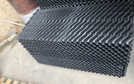 Material da desinfecção da exploração agrícola de porco para o enchimento molhado plástico da cortina de Wusen da suficiência da torre refrigerando
