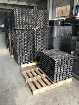 Material da desinfecção da exploração agrícola de porco para o enchimento molhado plástico da cortina de Wusen da suficiência da torre refrigerando