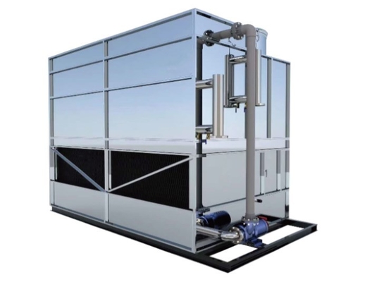 Refrigerador refrigerando industrial da água fria dos meios fluidos do fluxo transversal