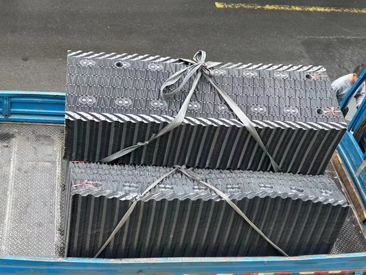 Width 800mm Material For Cooling Tower Fill PVC Filler For KK Cooling Tower Infill with drift edge